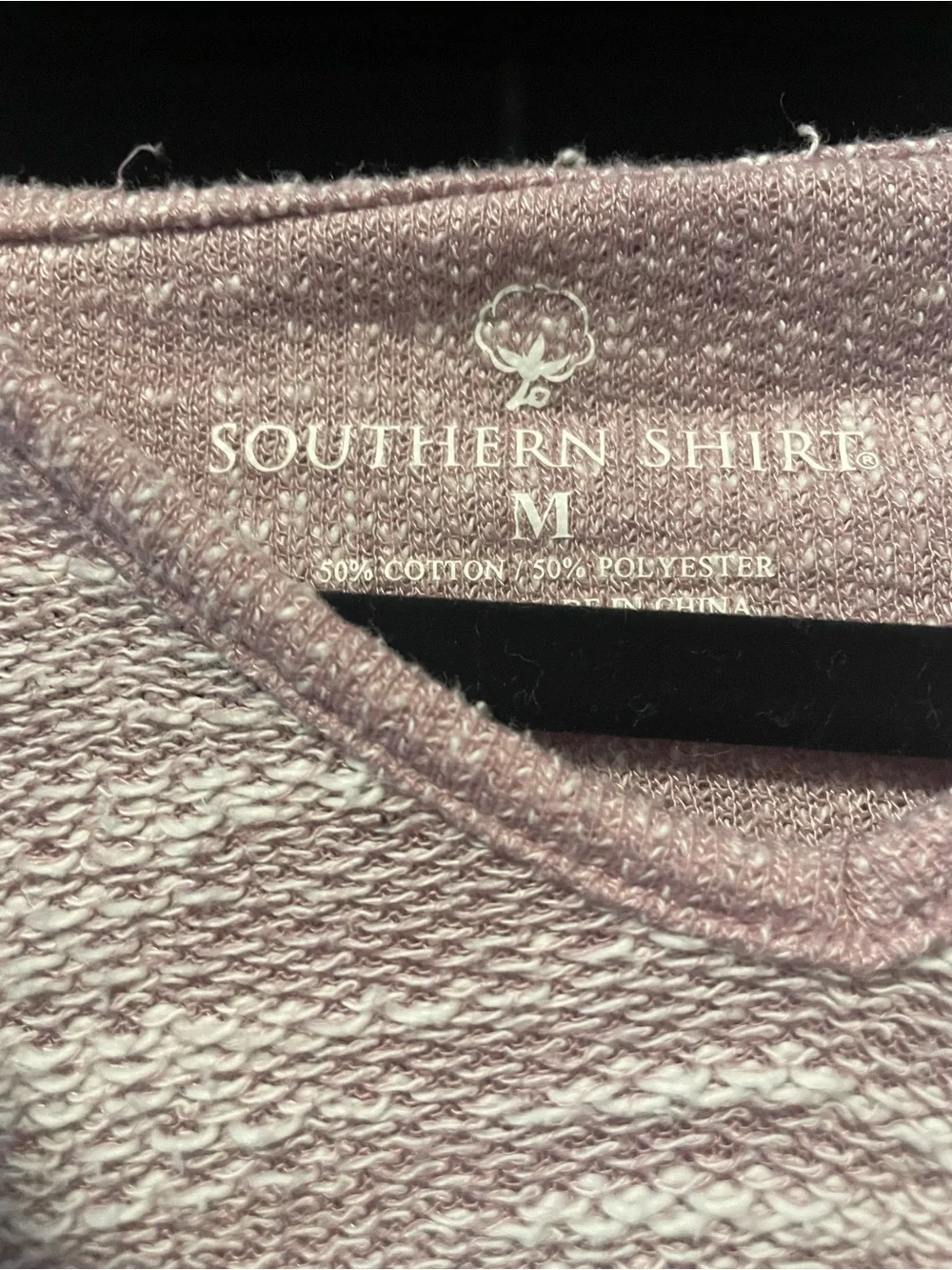 The Southern Shirt Company Pink Marled V-Neck Hooded Sweaters